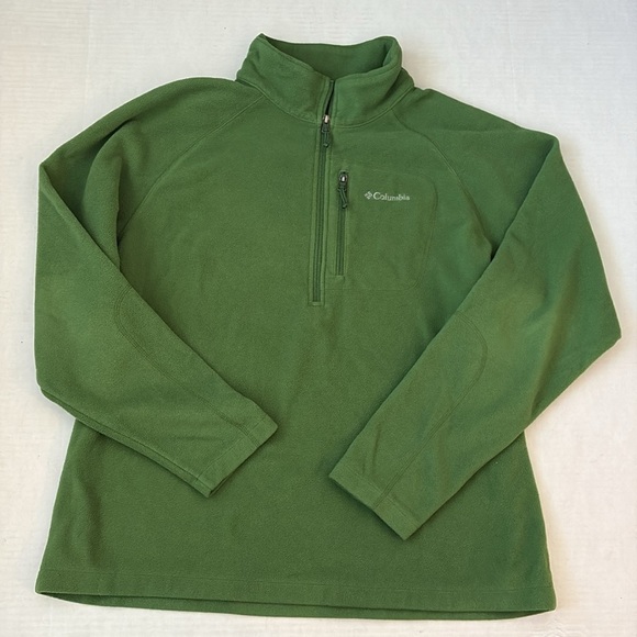 EUC Columbia Fast Trek II Half Zip Fleece Jacket Green Men’s XL - Picture 3 of 6
